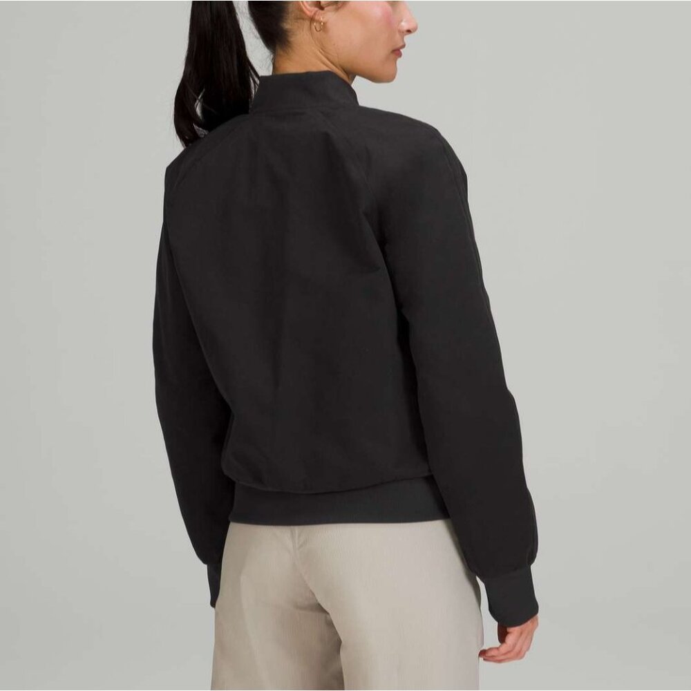 Lululemon Non-Stop Cotton Reversible Bomber Jacket in Black - Picture 14 of 16
